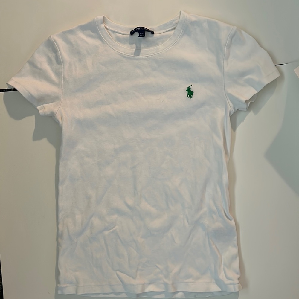 White Ralph Lauren tee